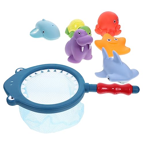 FUNNETOYU 1 Satz Farbveränderte Tierspielzeug Duschbad Badespielzeug Für Badezubehör Für Babys Wasserbadspielzeug Badespielzeug Mit Angelnetz Badeangelspielzeug Plastik FUNNETOYU 1 Satz Farbveränderte Tierspielzeug Duschbad Badespielzeug Für Badezubehör Für Babys Wasserbadspielzeug Badespielzeug Mit Angelnetz Badeangelspielzeug Plastik von FUNNETOYU