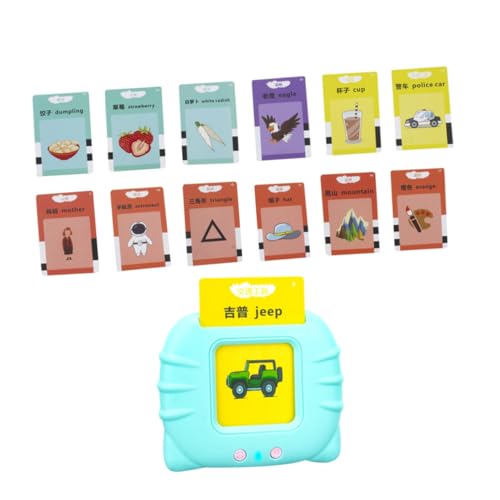 FUNNETOYU 1 Satz Früherziehungsmaschine Puzzle rätselbuch Alphabetisierung lustiges Spiel für Kleinkinder Kartenspielmaschine für Kartenspiele Plastik Blue FUNNETOYU 1 Satz Früherziehungsmaschine Puzzle rätselbuch Alphabetisierung lustiges Spiel für Kleinkinder Kartenspielmaschine für Kartenspiele Plastik Blue von FUNNETOYU