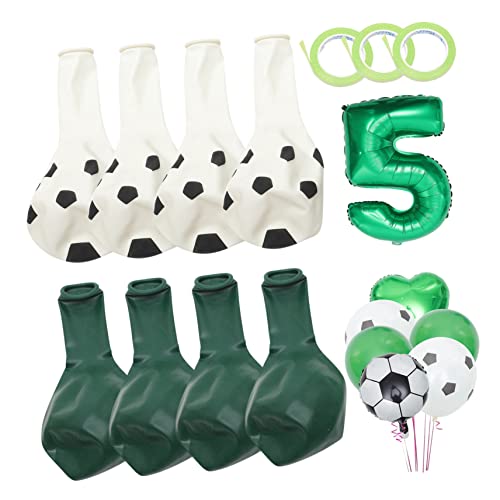 FUNNETOYU 1 Satz Fussballballon Set Grüne Fußball Alufolienballons für Kindergeburtstagsfeier Fußball Deko Einfache Nutzung Party FUNNETOYU 1 Satz Fussballballon Set Grüne Fußball Alufolienballons für Kindergeburtstagsfeier Fußball Deko Einfache Nutzung Party von FUNNETOYU