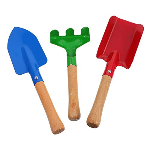 FUNNETOYU 1 Satz Gartengeräte Für Gartenarbeit Unkrautschaufel Gartengeräte Spielset Blumenschaufel Gartenspielset Kid Mini-schaufelrechen Metall von FUNNETOYU