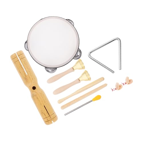FUNNETOYU 1 Satz Holz Musikinstrumenten für Kleinkinder Teiliges Schlagzeugspielzeug Fördert Motorik und für Geburtstagsfeiern und Feiertage FUNNETOYU 1 Satz Holz Musikinstrumenten für Kleinkinder Teiliges Schlagzeugspielzeug Fördert Motorik und für Geburtstagsfeiern und Feiertage von FUNNETOYU