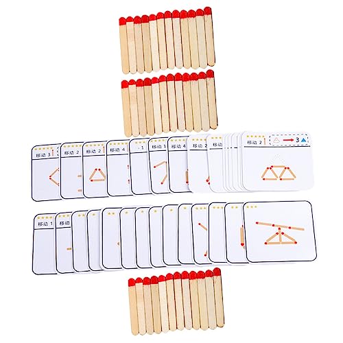 FUNNETOYU 1 Satz Holzpuzzle für Intelligentes Denkspielzeug für Jahre Fördert Logisches und Konzentration Pädagogisches für Frühe Bildung Bunte Designs für Optimale Aufmerksamkeit von FUNNETOYU