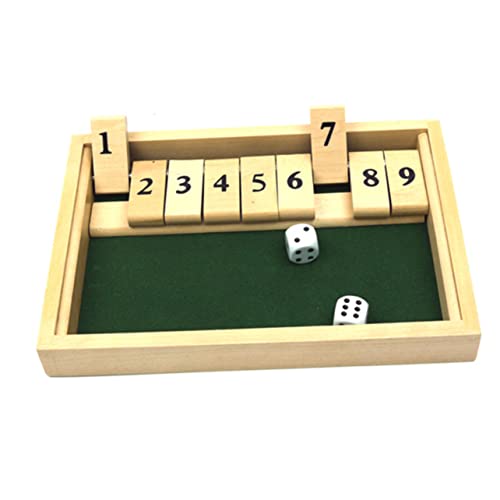 FUNNETOYU 1 Satz Holzspiel für Personen Digitale Karten Trinkspiel Requisiten für Ktv Bars Partys und Familienfeiern Fördert Koordination und Mathematikkenntnisse von FUNNETOYU
