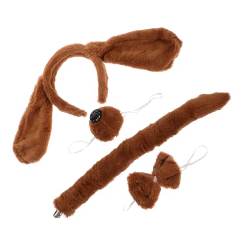 FUNNETOYU 1 Satz Hundebekleidung camoing kinderkleidung Tier Haarschmuck Hairband weihnachst Hits Haustier Ohren Welpe Hundepartyzubehör Bausatz Hunde-Cosplay- Party-Kopfschmuck Stoff von FUNNETOYU
