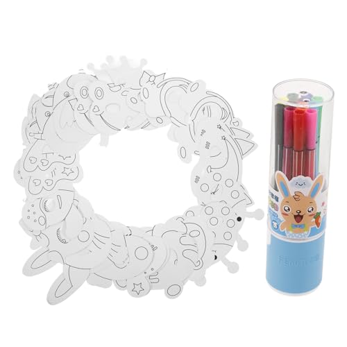 FUNNETOYU 1 Satz Kindermaskenset Malerei Tierische Bausätze Mädchen Leer Gorilla-maske Halloween-kopf-requisite Lackierbar Herstellung Pelzige Maske Bausatz Tiere Plastik von FUNNETOYU