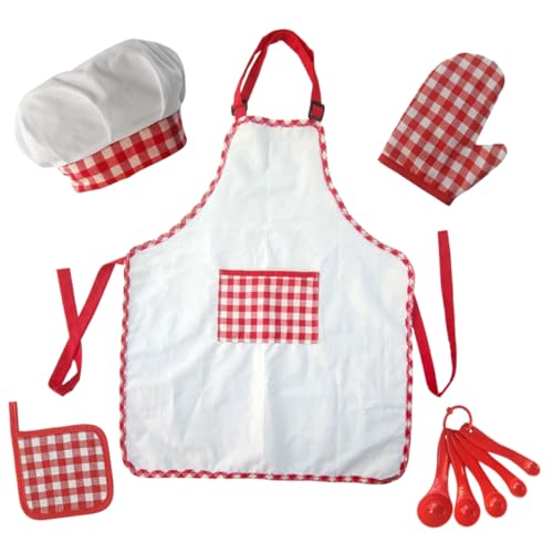 FUNNETOYU 1 Satz Kochset für Teiliges Koch und Backzubehör mit Schürze und Kochmütze für Kleinkinder Rollenspiel für Jungen und Mädchen Leicht zu Reinigen und Langlebig FUNNETOYU 1 Satz Kochset für Teiliges Koch und Backzubehör mit Schürze und Kochmütze für Kleinkinder Rollenspiel für Jungen und Mädchen Leicht zu Reinigen und Langlebig von FUNNETOYU