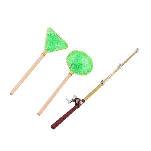 FUNNETOYU 1 Satz Mini -Angelrutenfischereinetz Fischnetze Angeln Angelrute für Modell Spielzeuge Zubehör anzugtasche Werkzeug Mini-Angelruten-Dekoration Angelruten für Nylon FUNNETOYU 1 Satz Mini -Angelrutenfischereinetz Fischnetze Angeln Angelrute für Modell Spielzeuge Zubehör anzugtasche Werkzeug Mini-Angelruten-Dekoration Angelruten für Nylon von FUNNETOYU