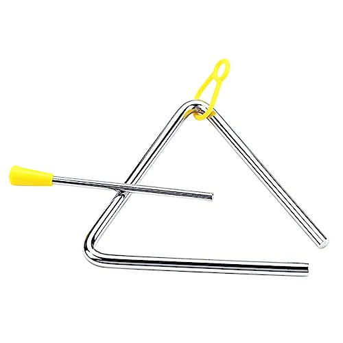 FUNNETOYU 1 Satz Musikalisches Dreiecksinstrument für Triangel Schlaginstrument mit Stock für Eltern Junge Mädchen Interaktion und Musikalische Frühförderung von FUNNETOYU