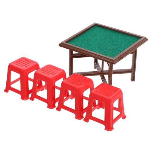 FUNNETOYU 1 Satz Puppenhaus-Mahjong-Tisch Transporter Miniatur Bausatz gefälscht Dollhouse zubehör Puppenhaus-Mahjong-Stühle deko Puppenhaus-Ministühle Puppenhausmöbel gefühlt FUNNETOYU 1 Satz Puppenhaus-Mahjong-Tisch Transporter Miniatur Bausatz gefälscht Dollhouse zubehör Puppenhaus-Mahjong-Stühle deko Puppenhaus-Ministühle Puppenhausmöbel gefühlt von FUNNETOYU