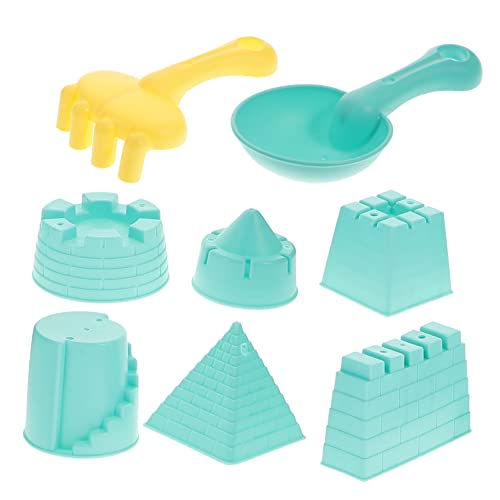 FUNNETOYU 1 Satz Sandspielzeug Set für Teiliges Set mit Eimer Schaufel und Förmchen Tragbar für Strand Park und Garten Fördert Kreativität und Geschicklichkeit Zufällige Zufällige Farbe von FUNNETOYU