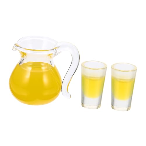 FUNNETOYU 1 Satz Simulierter Orangensaft Mini Puppenhaus-Küchenmodell gefälschter Saftkessel und Tasse Küchenzubehör für Puppenstuben Kaffeehaus Harz FUNNETOYU 1 Satz Simulierter Orangensaft Mini Puppenhaus-Küchenmodell gefälschter Saftkessel und Tasse Küchenzubehör für Puppenstuben Kaffeehaus Harz von FUNNETOYU