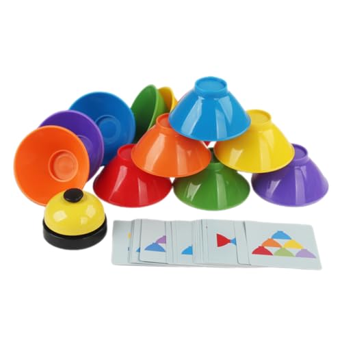 FUNNETOYU 1 Satz Stapelbares Schüsselspielzeug Stapelbecher Sensorisch Kleinkindspielzeug Jungs Kinderspielzeug Farbsortierendes Sinnesspielzeug Stapelpokalspiel Lernspielzeug Stapeln Papier von FUNNETOYU