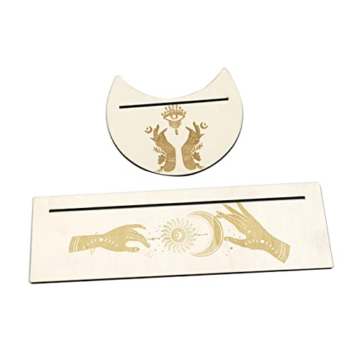 FUNNETOYU 1 Satz Tarotkartenhalter Inhaber Stand Inkohärent Aufkleber Zubehör Tarot-Deck-ausstellungsständer Poker Anzeige Halterung Für Tarotkarte Große Spielkarten Wahrsagerei Ort Holz FUNNETOYU 1 Satz Tarotkartenhalter Inhaber Stand Inkohärent Aufkleber Zubehör Tarot-Deck-ausstellungsständer Poker Anzeige Halterung Für Tarotkarte Große Spielkarten Wahrsagerei Ort Holz von FUNNETOYU