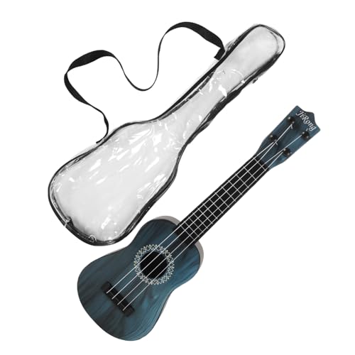 FUNNETOYU 1 Satz Ukulele Mini-Ukulele Gitarrenspielzeug Mini-Gitarre Kleinkind-Ukulele Kinderspielzeug-Ukulele-Gitarre Musikinstrumente Sky-Blue Plastik von FUNNETOYU
