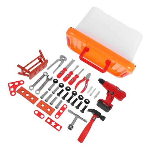 FUNNETOYU 1 Satz Werkzeugkasten Kleinkind Und Bausatz Spielzeugwerkzeug Kinderwerkzeug Werkzeug Simulation Toolbox -Spielzeuge Simulations-Toolbox für Abs FUNNETOYU 1 Satz Werkzeugkasten Kleinkind Und Bausatz Spielzeugwerkzeug Kinderwerkzeug Werkzeug Simulation Toolbox -Spielzeuge Simulations-Toolbox für Abs von FUNNETOYU