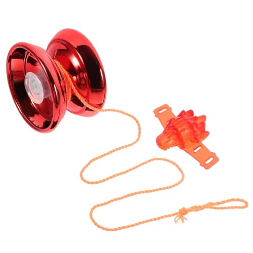 FUNNETOYU 1 Set Jo Jo Outdoor Ball Ball Jo Jo Bälle Fingerspitzenball Professioneller Nicht Reagierender Jo Jo Ball Jo Jo Bälle Für Anfänger Jo Jo Lernspielzeug Rotes Eisen von FUNNETOYU