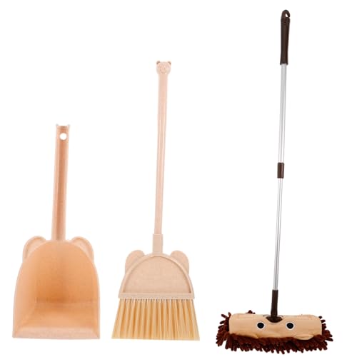 FUNNETOYU 1 Set Mini Mopp Set Babyspielzeug Kleinkindspielzeug Mops Kleinkindspielzeug Für Jungen Kleiner Besen Und Kehrschaufel Kleinkind Mopp Kinderbesen Kindermopp Kindermopp von FUNNETOYU