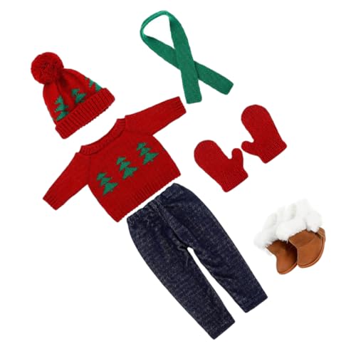 FUNNETOYU 1 Set Puppen Weihnachtskostüm Weihnachtsbaum Pullover Kopfbedeckung Ornamente Decke Hüte Für Damen Austauschbare Puppenkleidung Puppenzubehör Plüsch Puppenkleidung FUNNETOYU 1 Set Puppen Weihnachtskostüm Weihnachtsbaum Pullover Kopfbedeckung Ornamente Decke Hüte Für Damen Austauschbare Puppenkleidung Puppenzubehör Plüsch Puppenkleidung von FUNNETOYU