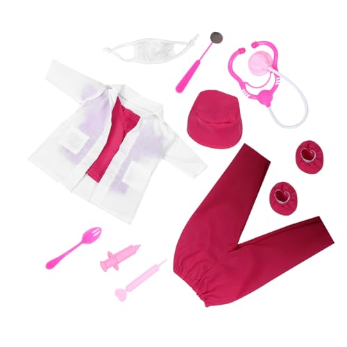 FUNNETOYU 1 Set Rollenspiel-puppenkostüm Mit 45,7 cm Durchmesser: Arztthema, Arzt Und Zubehör Für Kreatives Spielen Und Die Entwicklung Sozialer Fähigkeiten FUNNETOYU 1 Set Rollenspiel-puppenkostüm Mit 45,7 cm Durchmesser: Arztthema, Arzt Und Zubehör Für Kreatives Spielen Und Die Entwicklung Sozialer Fähigkeiten von FUNNETOYU
