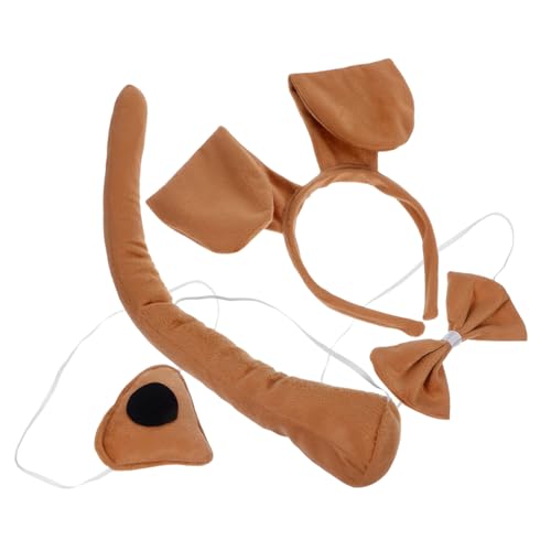 FUNNETOYU 1 Set Welpe Kostüm Set Für Kinder Animal Stirnband Hunde Kostüm Kit Party Haarband Bowtie Gefälschte Nasenschwanz -prop -kostüm -requisiten FUNNETOYU 1 Set Welpe Kostüm Set Für Kinder Animal Stirnband Hunde Kostüm Kit Party Haarband Bowtie Gefälschte Nasenschwanz -prop -kostüm -requisiten von FUNNETOYU