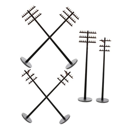 FUNNETOYU 1 Set Zug-telefonmast-Modelle Im Maßstab 1:87 Und 1:100, Hobby-Zug-telefonmast, Sandtisch-Modell, Spielset Für Die Frühe Bildung, Spielset, Zugszenen, Dekorationen von FUNNETOYU