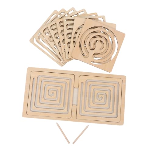 FUNNETOYU 1 Setzen Sie Gehirnrätsel Für Erwachsene, Das Holzschreibtisch -Puzzle Verbessert Die Kognitiven Fähigkeiten Für Büro- Oder Heimspaß Und Herausforderung von FUNNETOYU