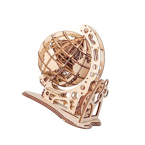 FUNNETOYU 1 Stück 3D-Montage Holzhandwerk holzgeschenke holzdeko D Holzbausteine DIY Holzhandwerk Dekoration Kugelschmuck aus Holz Bausteine ​​Verzierung Hölzern von FUNNETOYU