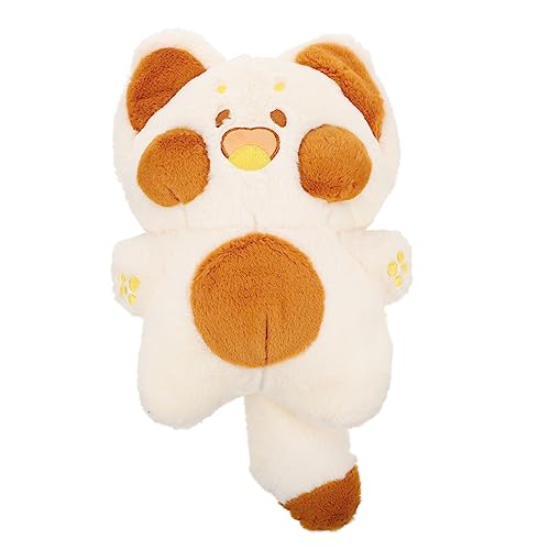 FUNNETOYU 1 Stück Doodle Katze Plüschmännchen Koala Plüschtier Känguru- Niedliche Sache Dinosaurier- Interessante Puppe Puppe Plüschpuppe Orange Pp Baumwolle von FUNNETOYU