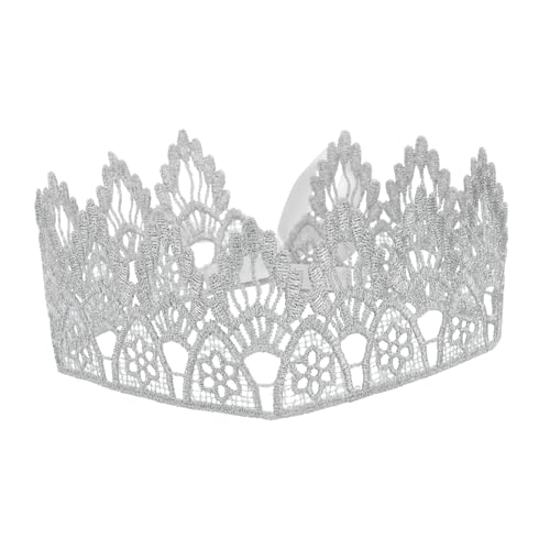 FUNNETOYU 1 Stück Geburtstagskrone frauen geburtstag tiara Spitze Geburtstag Tiara partydekoration party decoration geburtstag krone verzierung Party Kopfbedeckung Requisite Silver FUNNETOYU 1 Stück Geburtstagskrone frauen geburtstag tiara Spitze Geburtstag Tiara partydekoration party decoration geburtstag krone verzierung Party Kopfbedeckung Requisite Silver von FUNNETOYU