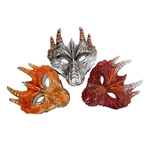 FUNNETOYU 1 Stück Halloween-drachenmaske Party Kostüm Beängstigend Maskerademaske X Halloween-maske Drachenmaske Für Halloween Silver FUNNETOYU 1 Stück Halloween-drachenmaske Party Kostüm Beängstigend Maskerademaske X Halloween-maske Drachenmaske Für Halloween Silver von FUNNETOYU