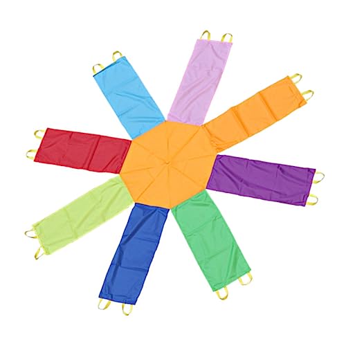 FUNNETOYU 1 Stück Interaktives Koordinationsspielzeug für Octagon Regenbogen Umbrella für Outdoor Aktivitäten Fördert und Motorische Fähigkeiten für Schule Garten und Drinnen FUNNETOYU 1 Stück Interaktives Koordinationsspielzeug für Octagon Regenbogen Umbrella für Outdoor Aktivitäten Fördert und Motorische Fähigkeiten für Schule Garten und Drinnen von FUNNETOYU