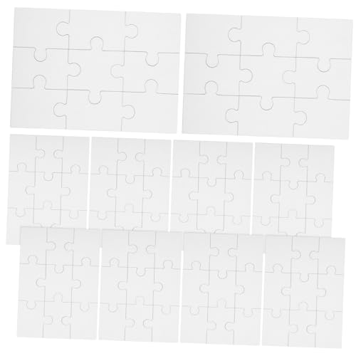 FUNNETOYU 10 Blatt Teiliges Blanko Puzzle zum Bemalen und Basteln Kinderfreundliche DIY Puzzleteile für Kreatives Zeichnen und Interaktives Lernen Leicht Kompakt für Zuhause Schule Reisen FUNNETOYU 10 Blatt Teiliges Blanko Puzzle zum Bemalen und Basteln Kinderfreundliche DIY Puzzleteile für Kreatives Zeichnen und Interaktives Lernen Leicht Kompakt für Zuhause Schule Reisen von FUNNETOYU