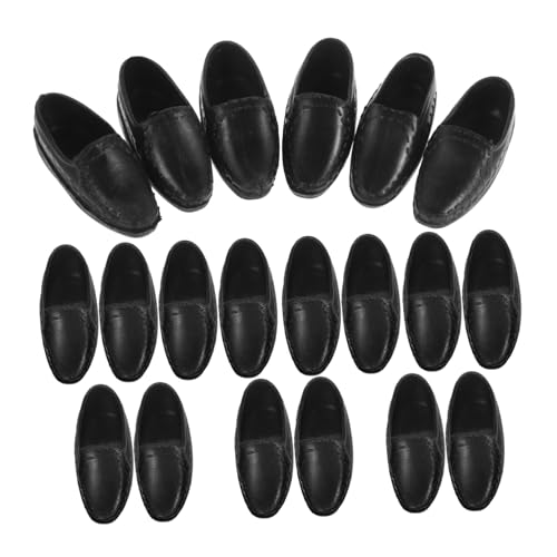 FUNNETOYU 10paare Miniatur Puppenschuhe Dekorative Vintage-Schuhe Für Puppen Broom Dolls Und Puppenhaus Zubehör Robuste Und Stilvolle Modelle Für Kreative Spielideen von FUNNETOYU