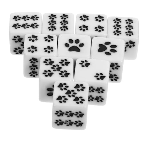 FUNNETOYU 10 Stück Bärentatzen-Punktwürfel kleine große für Spiel Gegenwürfel von Würfeln Pfote spielwürfel Gesellschaftsspiel 16mm Harz- -Requisite Weiß FUNNETOYU 10 Stück Bärentatzen-Punktwürfel kleine große für Spiel Gegenwürfel von Würfeln Pfote spielwürfel Gesellschaftsspiel 16mm Harz- -Requisite Weiß von FUNNETOYU