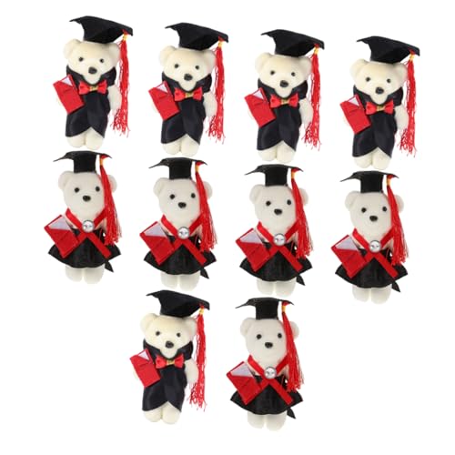 FUNNETOYU 10 Stück DIY Bouquet Material Plüsch Abschlussbär-schmuck Abschluss Präsentiert Bulk Graduationsparty Gefälligkeiten Stoffblumensträuße, Mini Nest Dekoration Schaum Black FUNNETOYU 10 Stück DIY Bouquet Material Plüsch Abschlussbär-schmuck Abschluss Präsentiert Bulk Graduationsparty Gefälligkeiten Stoffblumensträuße, Mini Nest Dekoration Schaum Black von FUNNETOYU