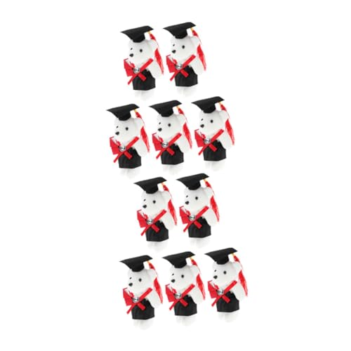 FUNNETOYU 10 Stück Diplom Arzt Bär Puppengeschenke Abschlussstrauß Abschluss Bär Blumenstrauß Für Mädchen High School Abschluss Bär Abschluss Blumenstrauß von FUNNETOYU