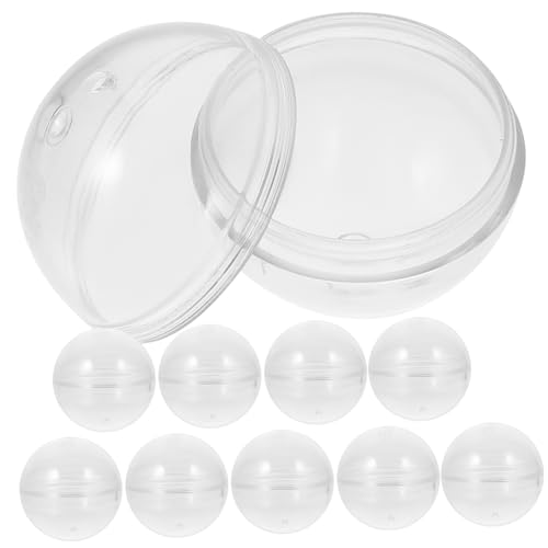 FUNNETOYU 10 Stück Gacha-schale Verkauf Für Leerer Ball Nachfüllkapseln Für Verkaufsautomaten Spielzeugmaschine Kaugummiautomatenkapseln Plastik Transparent FUNNETOYU 10 Stück Gacha-schale Verkauf Für Leerer Ball Nachfüllkapseln Für Verkaufsautomaten Spielzeugmaschine Kaugummiautomatenkapseln Plastik Transparent von FUNNETOYU