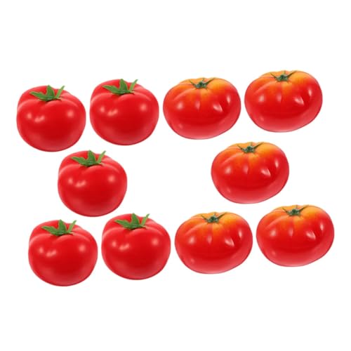 FUNNETOYU 10 Stück Lehrmittel Für Die Frühe Kindheit Tomaten Requisiten Simulation Von Gemüsemodellen Requisiten Präsentieren Gefälschte Tomatenmodelle Simulationsgemüse Schaum von FUNNETOYU