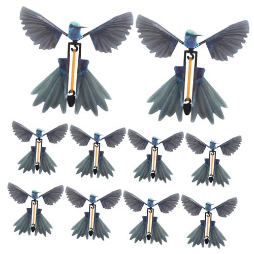 FUNNETOYU 10 Stück Magische Kolibri-Requisiten Mini Wind hoch Kind für Fliegender Vogel lustiges Partyzubehör lustiges fliegendes Partygeschenk Papier Blue FUNNETOYU 10 Stück Magische Kolibri-Requisiten Mini Wind hoch Kind für Fliegender Vogel lustiges Partyzubehör lustiges fliegendes Partygeschenk Papier Blue von FUNNETOYU