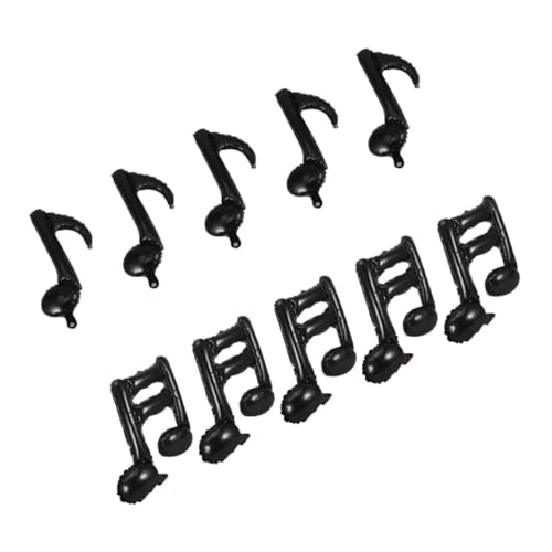 FUNNETOYU 10stücke Musiknoten Folienballons Schwarze Luftballons Für Musik-partys Shower-dekorationen Und Geburtstagsfeiern Stilvolle Party-zubehör Für Unvergessliche Feiern FUNNETOYU 10stücke Musiknoten Folienballons Schwarze Luftballons Für Musik-partys Shower-dekorationen Und Geburtstagsfeiern Stilvolle Party-zubehör Für Unvergessliche Feiern von FUNNETOYU