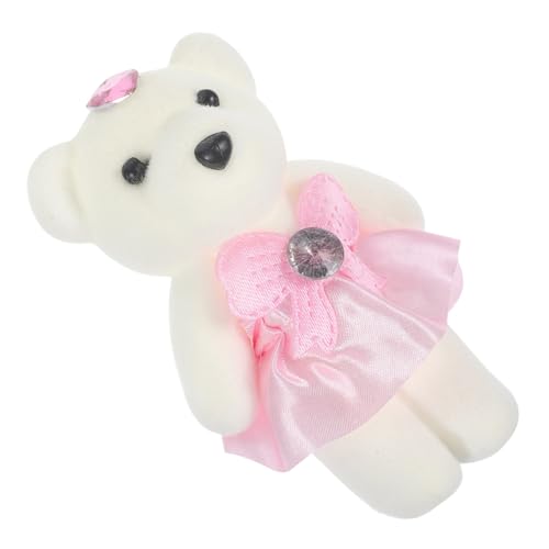FUNNETOYU 10 Stück Plüsch Bär Kuscheltier Hochzeit Dekoration Weicher Stofftier Bär für Auto Blumenstrauß Tischdeko Niedliche Kleine für Zuhause und von FUNNETOYU
