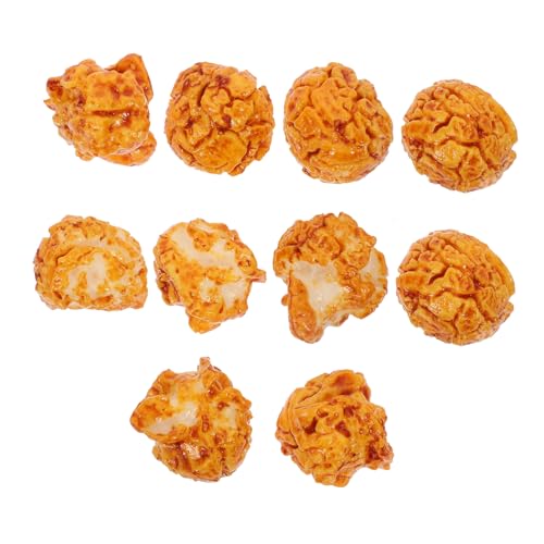 FUNNETOYU 10 Stück Popcorn-Modell Streich Popcorn-Dekorationen Miniatur-Popcorn-Requisite Werbefoto-Requisite Multipack künstliches Popcorn künstliche Popcorn-Figur dekoratives Popcorn PVC von FUNNETOYU