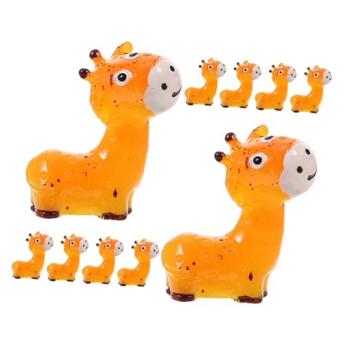 FUNNETOYU 10 Stück REH Figuren Realistische Deko für Mikrolandschaften Bonsai und Garten Kreative DIY Projekte und Vielseitige Dekorationen von FUNNETOYU