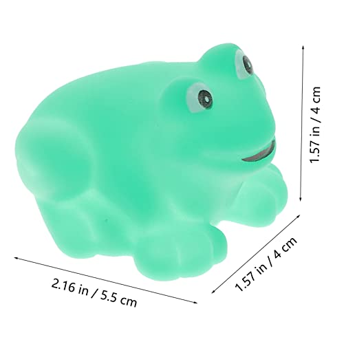 FUNNETOYU 10 Stück Teiliges Froschform Schwimmtiere für Neugeborene und Kleinkinder Leichtes Sicheres Badewannenspielzeug für Junge Mädchen Weiches Material Farblich Sortiert zum Planschen von FUNNETOYU