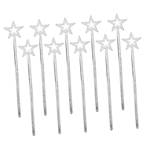 FUNNETOYU 10 Stück Teiliges Handheld Fairy Wands mit Leuchtenden Sternspitzen und Glitzer für Kindergeburtstag Party Kostüm Requisiten Leichte Kreative Zauberstäbe für Mädchen und FUNNETOYU 10 Stück Teiliges Handheld Fairy Wands mit Leuchtenden Sternspitzen und Glitzer für Kindergeburtstag Party Kostüm Requisiten Leichte Kreative Zauberstäbe für Mädchen und von FUNNETOYU