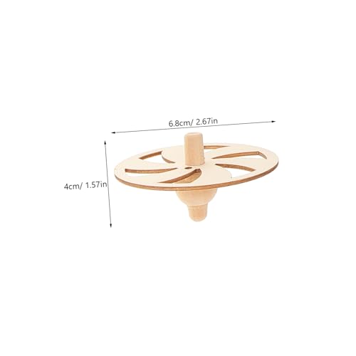 FUNNETOYU 10 Stück Teiliges Holz Bastelset zum Bemalen Robuste DIY Handwerks Gyroskope für Kindergarten Party Mitgebsel und Kreative Geschenke von FUNNETOYU