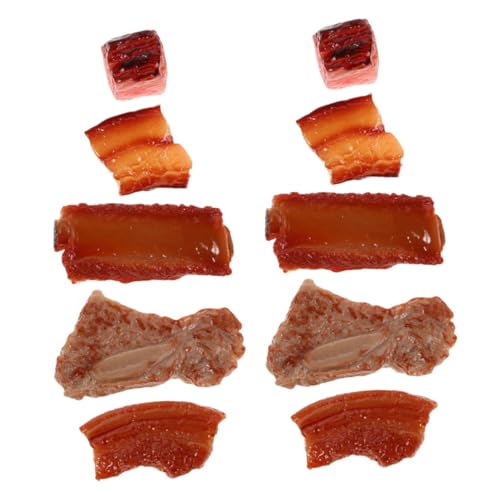 FUNNETOYU 10 Stück Teiliges Künstliche Gegarte Schweinerippchen Deko Fleischattrappen Lebensnahe Simulation für Küche Markt Fotografie Food Props Spielessen für Kleinkinder FUNNETOYU 10 Stück Teiliges Künstliche Gegarte Schweinerippchen Deko Fleischattrappen Lebensnahe Simulation für Küche Markt Fotografie Food Props Spielessen für Kleinkinder von FUNNETOYU
