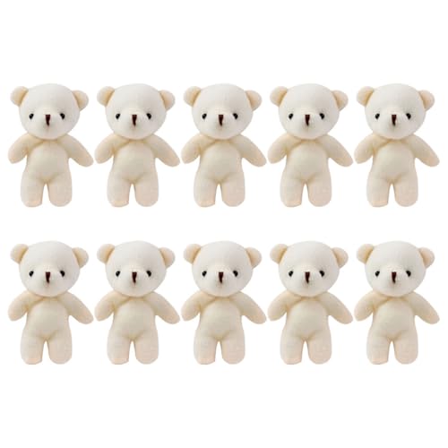 FUNNETOYU 10 Stück Teiliges Mini Bär Schlüsselanhänger Plüsch Anhänger für DIY Projekte und Dekoration Leicht und Tragbar als für Taschen und Rucksäcke FUNNETOYU 10 Stück Teiliges Mini Bär Schlüsselanhänger Plüsch Anhänger für DIY Projekte und Dekoration Leicht und Tragbar als für Taschen und Rucksäcke von FUNNETOYU