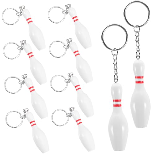 FUNNETOYU 10 Stück Teiliges Mini Bowling Schlüsselanhänger mit Kreativem Bowling Design Sportanhänger Kleine Originelle Geschenkideen für Kindergeburtstag Kegelfans und Sammler FUNNETOYU 10 Stück Teiliges Mini Bowling Schlüsselanhänger mit Kreativem Bowling Design Sportanhänger Kleine Originelle Geschenkideen für Kindergeburtstag Kegelfans und Sammler von FUNNETOYU