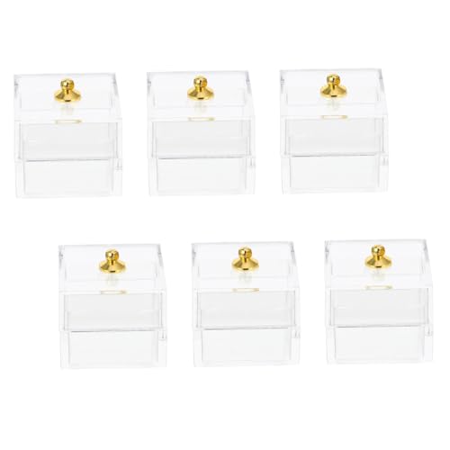 FUNNETOYU 10 Stück Teiliges Mini Candy Display Box Transparent Kunststoff Puppenhaus Dekoration Feine Verarbeitung DIY Zubehör für Miniaturszenen FUNNETOYU 10 Stück Teiliges Mini Candy Display Box Transparent Kunststoff Puppenhaus Dekoration Feine Verarbeitung DIY Zubehör für Miniaturszenen von FUNNETOYU